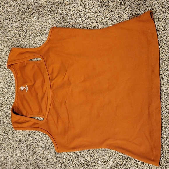 Prana Burnt Orange Tank w/bra, size Small. - Picture 2 of 5